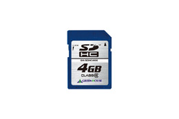 グリーンハウス、Class6対応のSDHCメモリーカード8GB/4GBモデル 画像