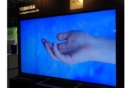 【ファインテックジャパン】東芝、84インチの4Kレグザを参考展示……夏の商戦期に発売予定 画像