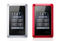 KDDI、WiMAX2+対応のモバイルWi-Fiルータ「Wi-Fi WALKER WiMAX2+ HWD14」を10月31日より発売 画像