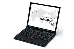 IBM、ThinkPad X40シリーズに低電圧版Pentium M 1.3GHz搭載モデルを追加 画像