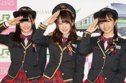 AKB48チーム神奈川が発足…JRの新型車導入をアピール 画像