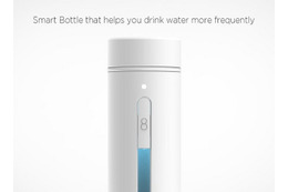 飲んだ水の量がアプリに自動記録……スマートボトル8cups 画像