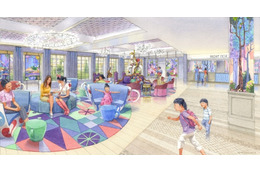 新たなディズニーホテルが来年6月に誕生、パークの装飾を施した館内に 画像