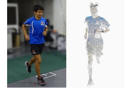 通り抜けるだけで身体の動きを3Dデータ化！スポーツ博に参考出展