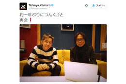 小室哲哉&つんく♂、約1年ぶりに再会……コラボ楽曲制作が進行中? 画像