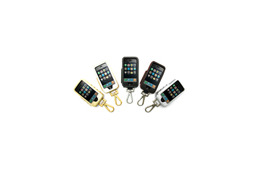 iPhone 3G専用の保護ケース4製品——ゴールド/シルバーのフック付きレザーケースなど 画像
