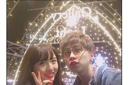 元AKB48の大和田南那、若槇太志郎との2ショットを公開「とってもドキドキでした」 画像