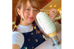 小松彩夏、地元岩手をアピール！10段巻きソフトクリームの映える写真に反響 画像