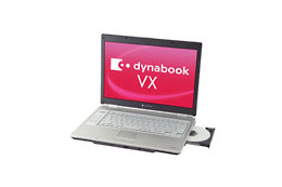 東芝、15.4型WXGA液晶搭載スリムノート「dynabook VX」など 画像