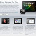 「Citrix Receiver for iPad」紹介ページ