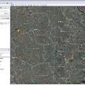 走行軌跡をGoogle Earthに表示するイメージ