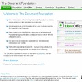 「The Document Foundation」サイト（画像）