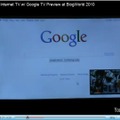 GoogleTVを内蔵したインターネットTVのデモ動画
