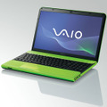 カラフルな高性能スタンダードノート「VAIO C」シリーズ（グリーン）