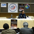 ガガーリン宇宙飛行士訓練センターで会見を行う古川宇宙飛行士