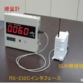 SUN無線機を接続した線量計