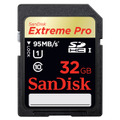 「サンディスク・エクストリーム・プロ・SDXC・UHS-Iカード」32GB