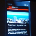 ESPNとCNNがLumia 900向けにアプリを提供。Windows Phoneを意識した統一感のあるUIとなっている