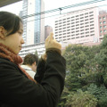 「hTc Z」を使って御茶ノ水駅から見える風景を撮影