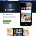 「Facebook camera」専用のダウンロードページ