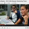 ロンドンオリンピックに出場したアメリカ水泳チーム版は800万回再生を超えた