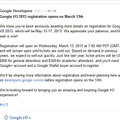 Google I/O登録に関するブログ