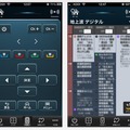 「Smart TV Remote for iOS」操作画面