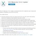 OS X Mavericks 10.9.1へのアップデート告知