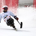 ソチ冬季パラリンピック、アルペンスキー男子滑降座位、狩野亮選手　(c) Getty Images