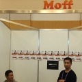 クラウドファンディングで資金調達に成功したMoffの展示ブース。新しい発想の子供の玩具を提案