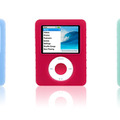 SportGrip for iPod nano（左からブルー/レッド/グリーン）