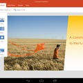 PowerPoint for Android tablet Previewの画面