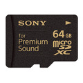 カード表面には「for Premium Sound」の文字。SDカードアダプターも付属する