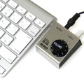 　バード電子は1日、PCやオーディオプレーヤーに接続し音量を調整できる外部ボリューム「DJ-6」を発売した。価格は4,600円