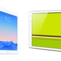 iPad Air 2（左）とQua tab 02（右）