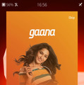 インドの音楽配信サービス「gaana」をメニューに組み込んでいる