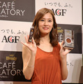 「〈ブレンディ〉カフェラトリースティック」のブランド発表会に登場した北川景子