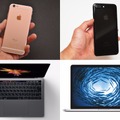 左上から、iPhone 6s、iPhone 7、新型MacBook Pro、旧型MacBook Pro