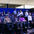 数種類のGear VRの体験コーナーが用意された