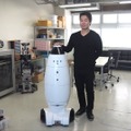 自律移動型ロボットを出展するSEQSENSE。創業者（Co-Founder）の1人でCEOを務める中村壮一郎氏に話を聞いた