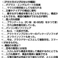 下位のパラグラフを折りたたんだところ。見出しウィンドウで見出しにカーソルを合わせて←の操作で折りたたむことができる