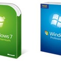「Windows 7 HomePremium アップグレード版」と「Windows 7 Professional アップグレード版」