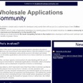 Wholesale Applications Communityサイト（画像）