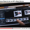 「HP’s Slate Device」のデモ映像から（画像加工）