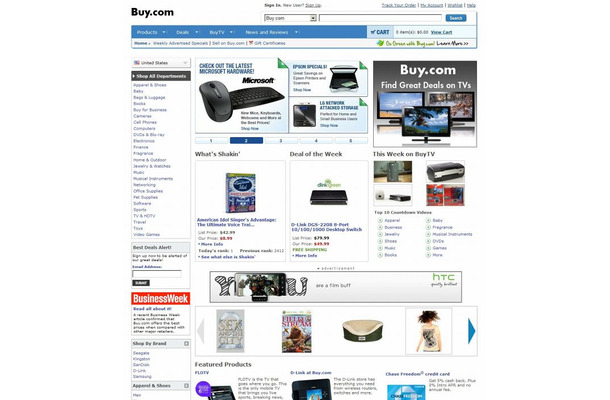 「Buy.com」サイト（画像）
