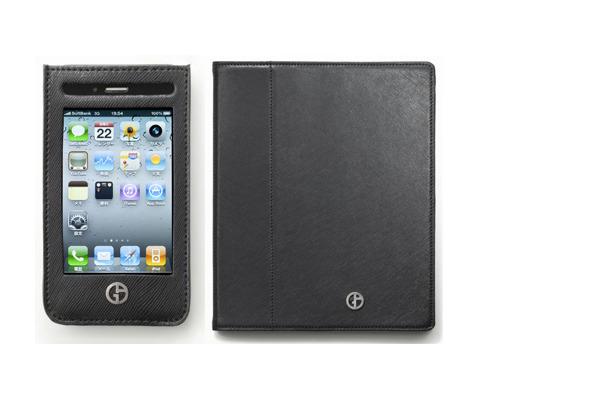 型押し加工　iPhone 4 ブラック／iPad ブラック