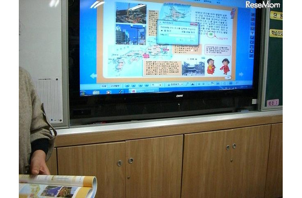 韓国教育IT事情 デジタル教科書実証実験校の様子