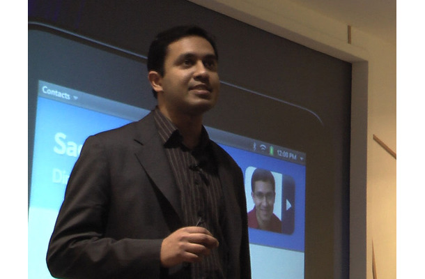 WebOSの魅力を説明するSachin Kansal氏