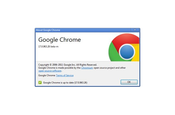 Google Chrome17.0.963.26β