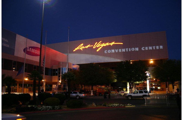 ラスベガス・コンベンションセンター　センターホール前。ここに大手家電メーカーやマイクロソフト、インテルなどのブースが集中する